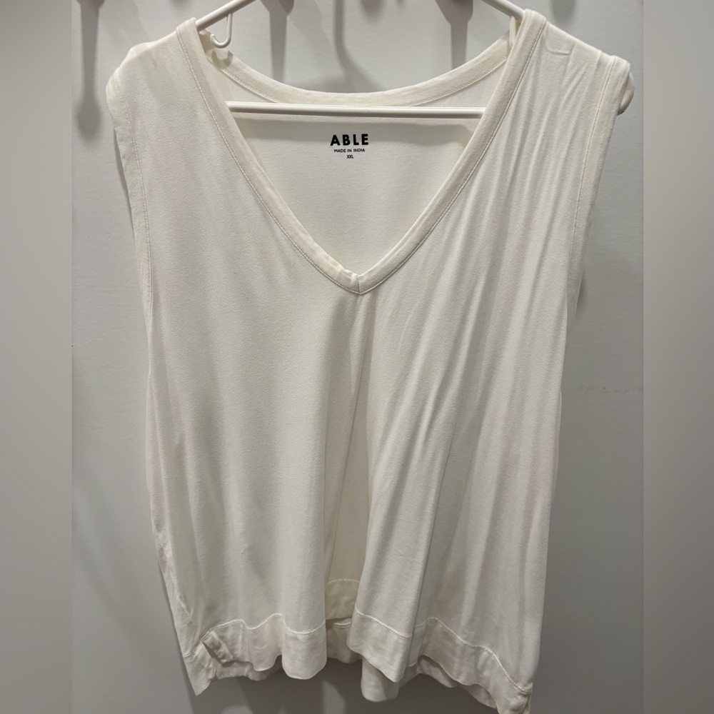Able white tank top